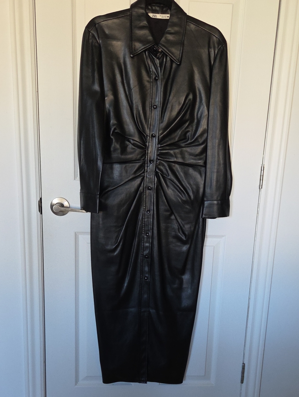 ZARA Faux Leather Dress